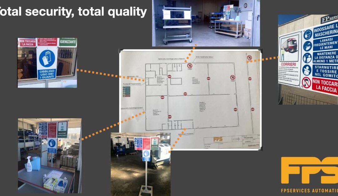 FPS Automation sta lavorando a pieno regime e in totale sicurezza per prevenire rischi di contagio da Covid-19